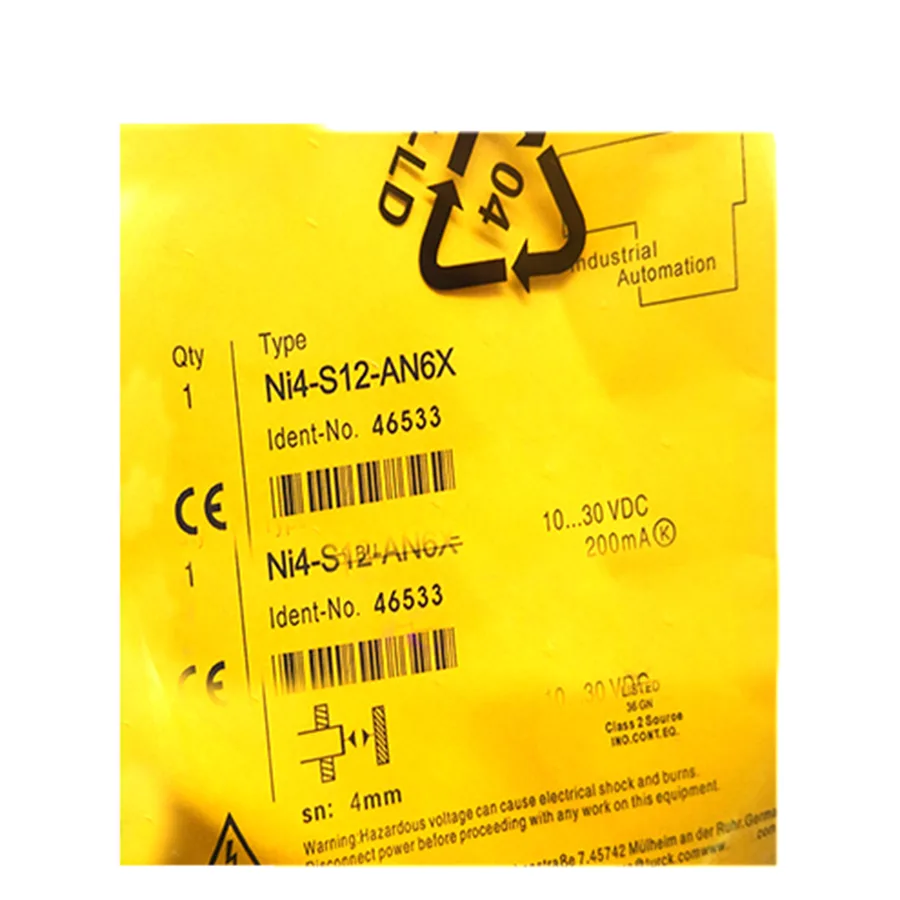 Turck Turck NI4-S12-AN6X 46533 Inductive Sensor NPN M12 10-30VDC 94g — product photo
