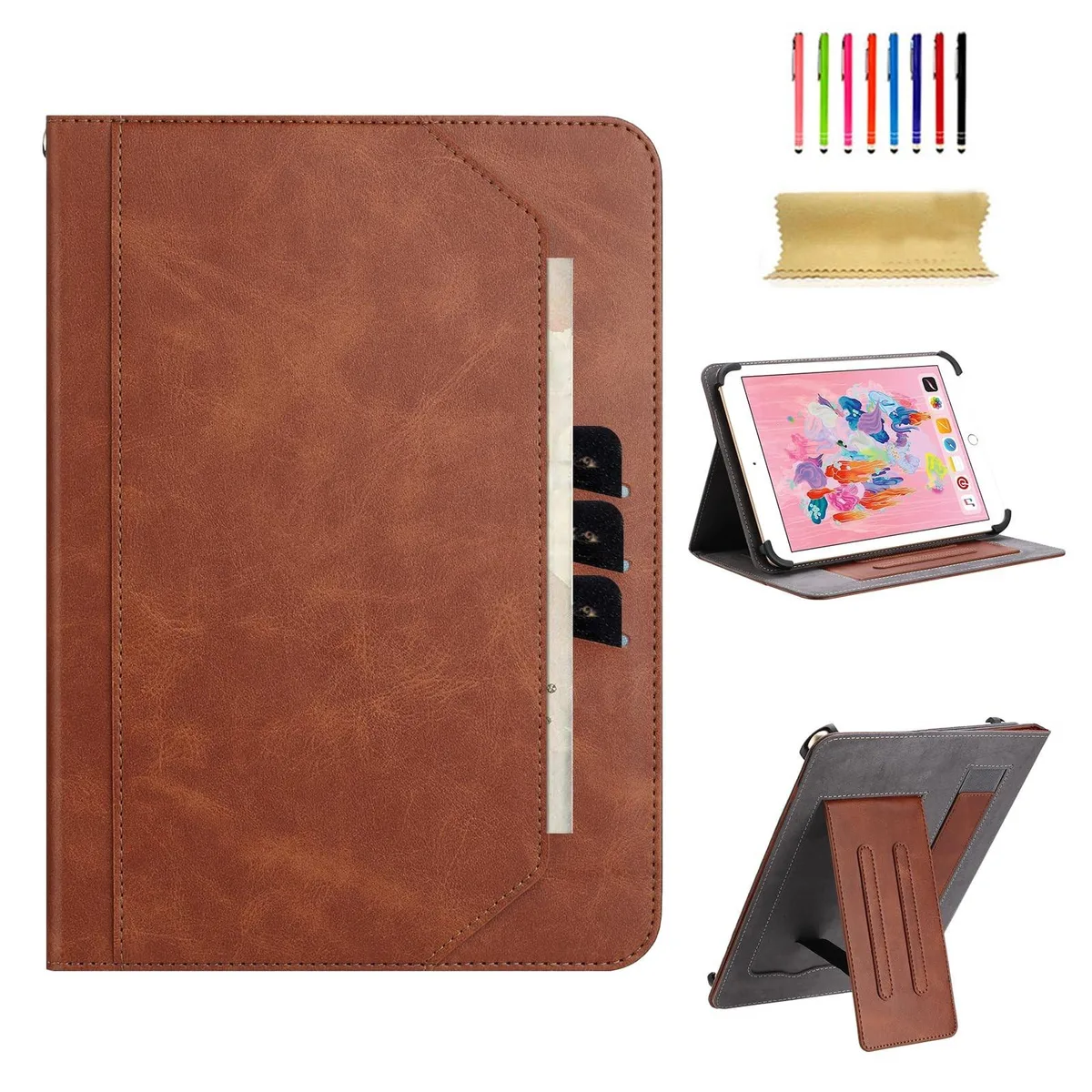 Dteck Dteck Universal Tablet Case 9.6–10.5 in Brown 2 in 1 accessory — product photo