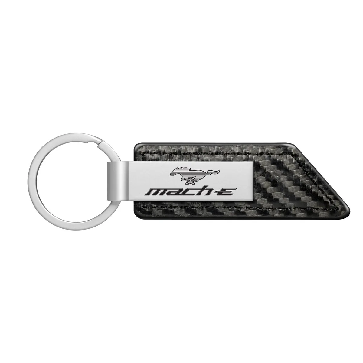 iPick Image, LLC iPick Image, LLC Ford Mustang Mach-E Carbon Fiber Leather Key Chain — product photo