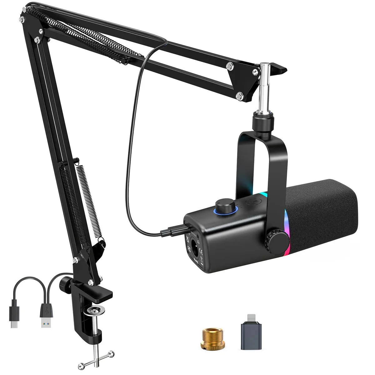  ZealSound KD8S-US Dynamic Microphone Kit with Boom Arm — product photo