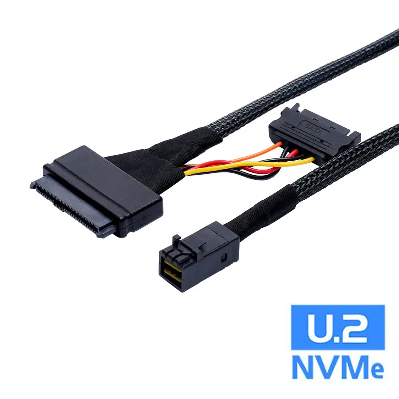 EN-Labs EN-Labs SFF-8643 to SFF-8639 NVMe SAS Adapter Cable 0.5m — product photo