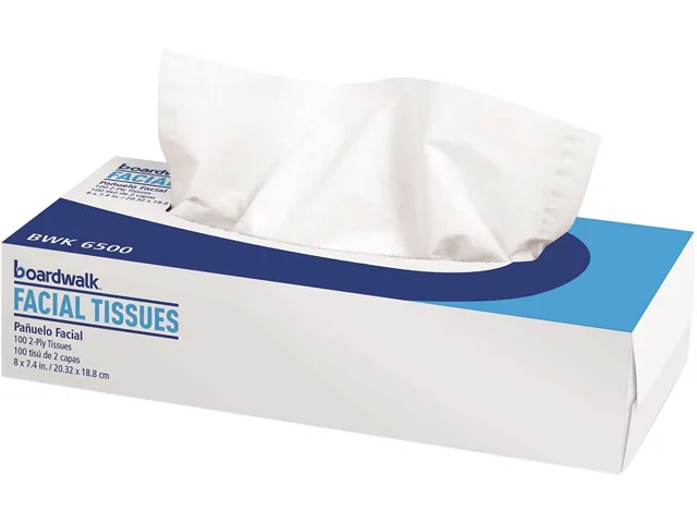 Boardwalk Boardwalk BWK6500B 2-Ply Facial Tissue 100 Sheets 30 Boxes — product photo