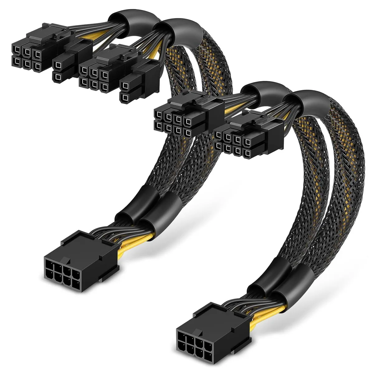 Vszerda Vszerda PCIe 8 Pin to Dual 8 Pin (6+2) Adapter Cable 2-Pack 9 Inches — product photo