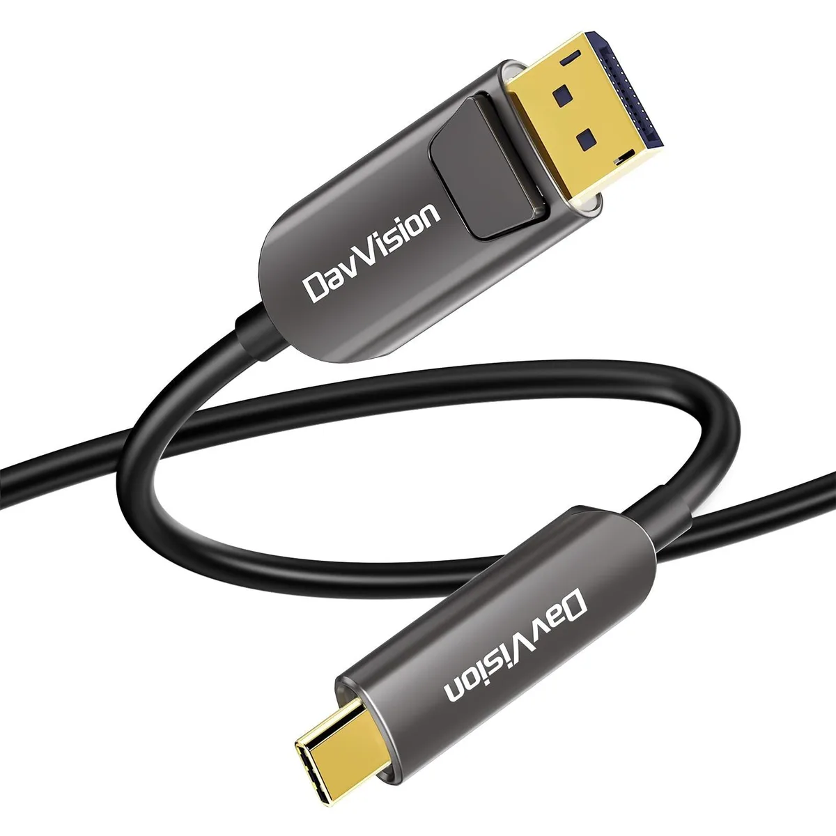 ALSEYE ALSEYE USB-C to DisplayPort Fiber Optic Cable 50 FT 4K@60Hz — product photo