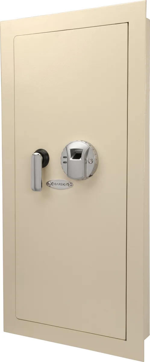 BARSKA BARSKA AX12408 Large Biometric Wall Safe, Cream — product photo