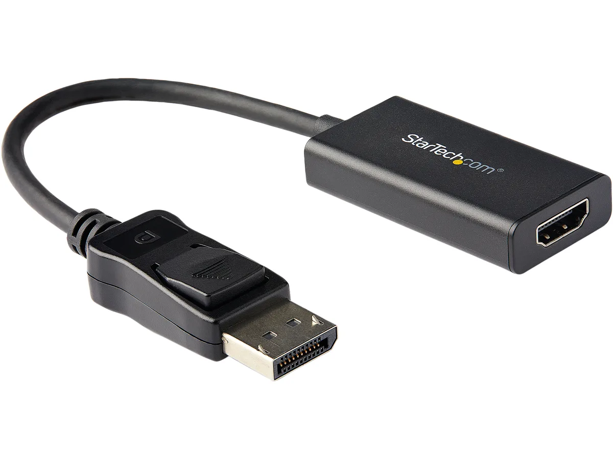 STARTECH STARTECH DP2HD4K60H audio video converter DisplayPort to HDMI 4K 60Hz HDR active 7.7 in black — product photo