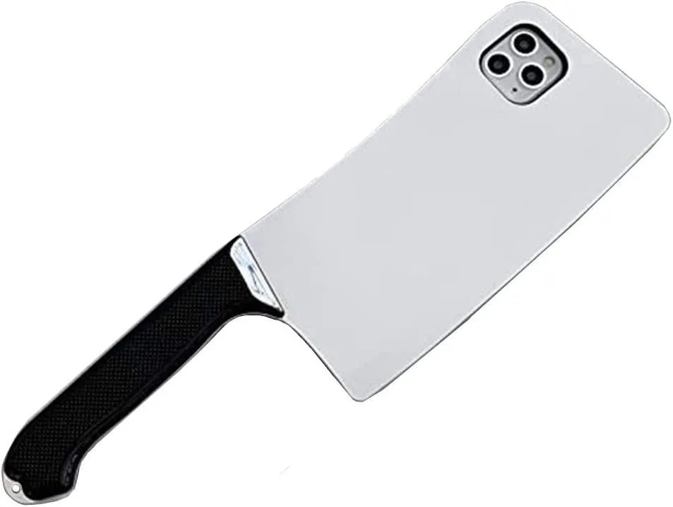 GazeKu GazeKu iPhone 11 12 13 14 Kitchen Chopper Soft Case Silver — product photo