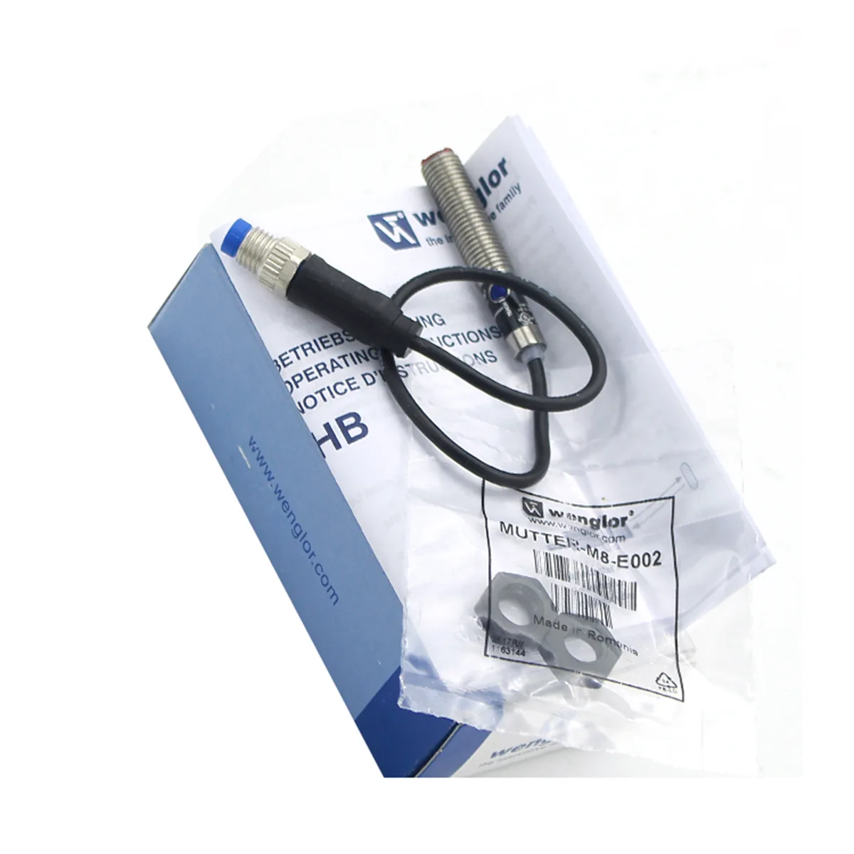 Wenglor Wenglor HB03PBT7K PNP reflex sensor 10...30 mm range IP67 — product photo
