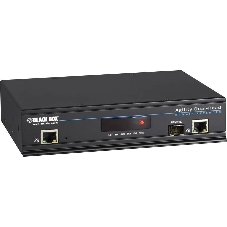 Black Box Corporation Black Box Agility Dual-Head DVI-D USB 2.0 KVM Receiver — product photo