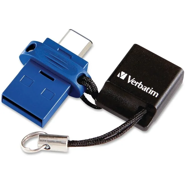 VERBATIM VERBATIM 99155 64GB USB 3.0 Dual USB-C/A Flash Drive — product photo