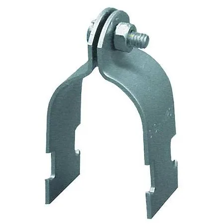 Galvanised steel strut pipe clamp for 4 inch pipe