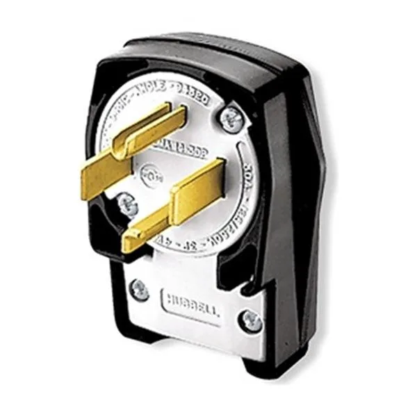 Hubbell Incorporated Hubbell HBL9432C 14-30P 30A 125/250V angle plug — product photo
