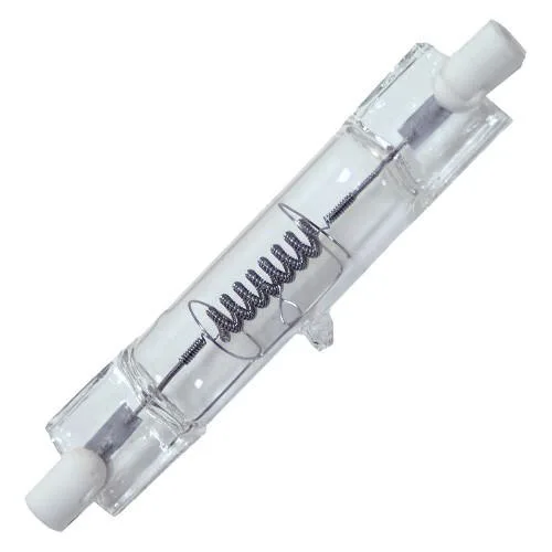 Ushio DXW halogen projector bulb, clear glass envelope, bi-pin base, 1000W 120V
