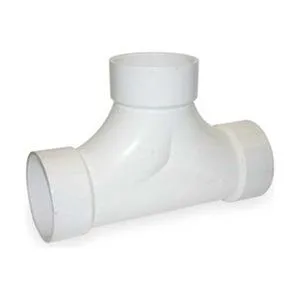 Mueller Industries, Inc. Mueller Industries, Inc. 1WJN7 PVC Two Way Cleanout Tee, Hub, 3 in Pipe Size — product photo