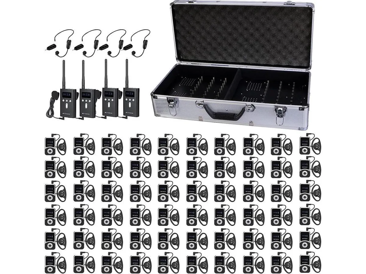 BFKK BFKK 4 Transmitter 60 Receiver 64 Slot Charging Case live sound wireless system — product photo