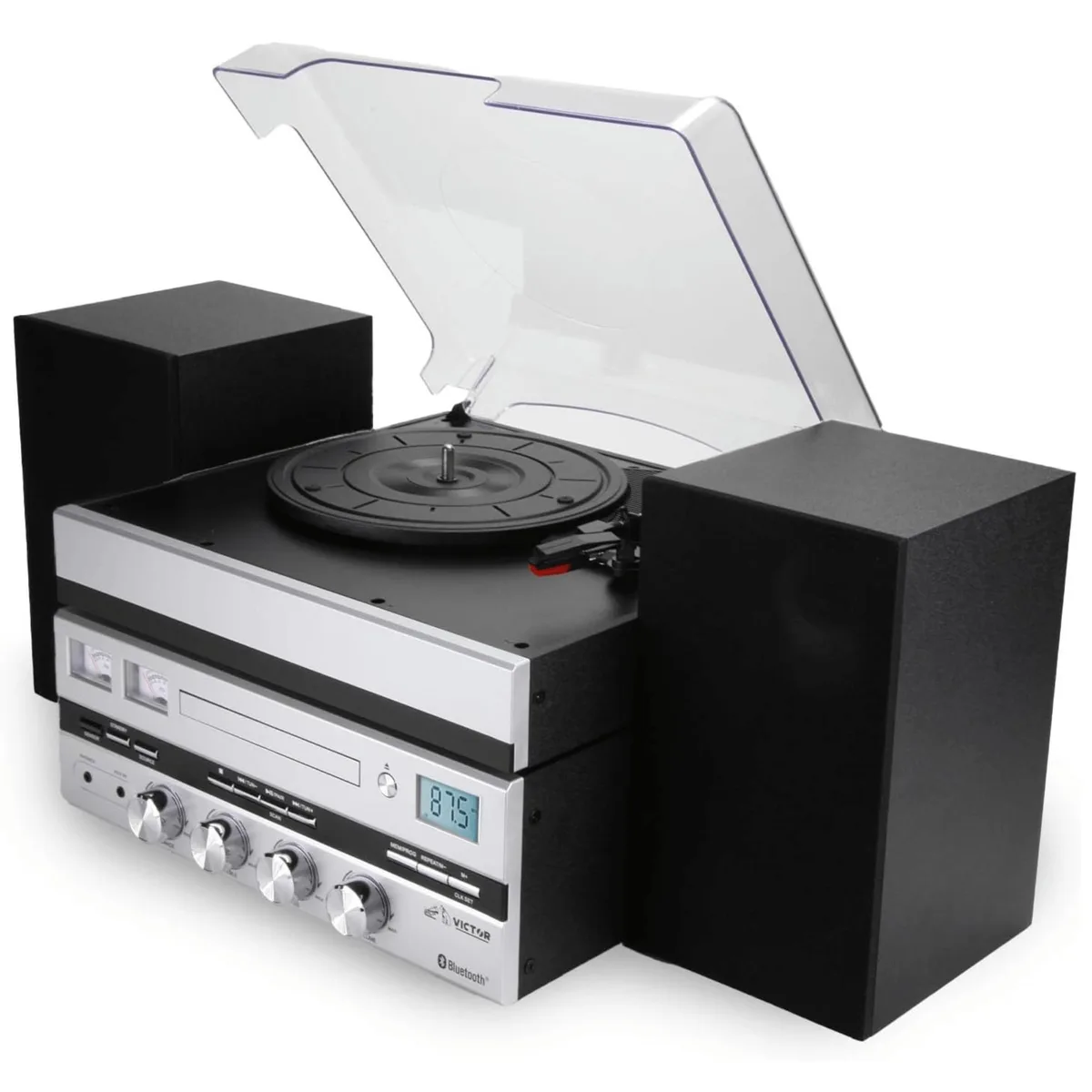 Victor Victor Geneva VDTS-5400-SL 5-in-1 Turntable Silver — product photo