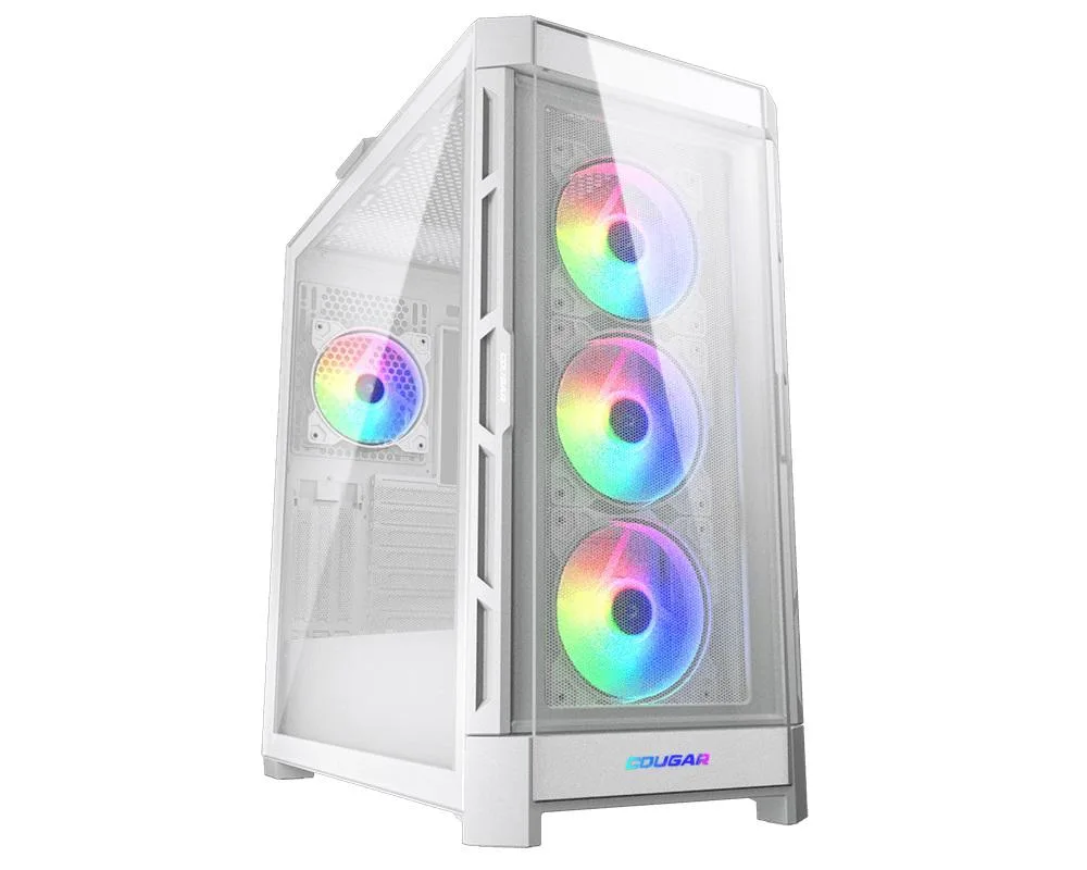 COUGAR COUGAR DuoFace Pro RGB White ATX Mid Tower PC Case — product photo