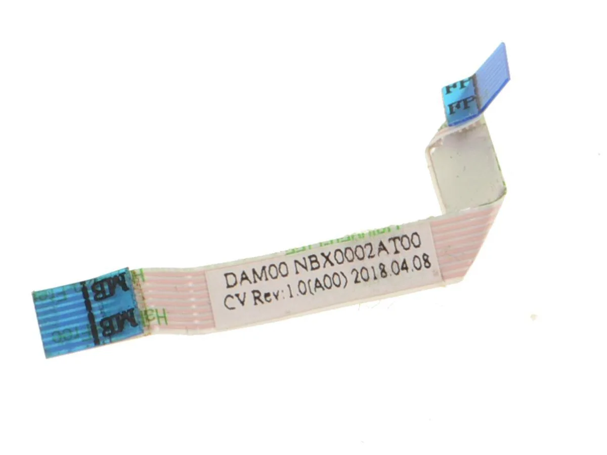 Flat orange ribbon cable with connectors at both ends