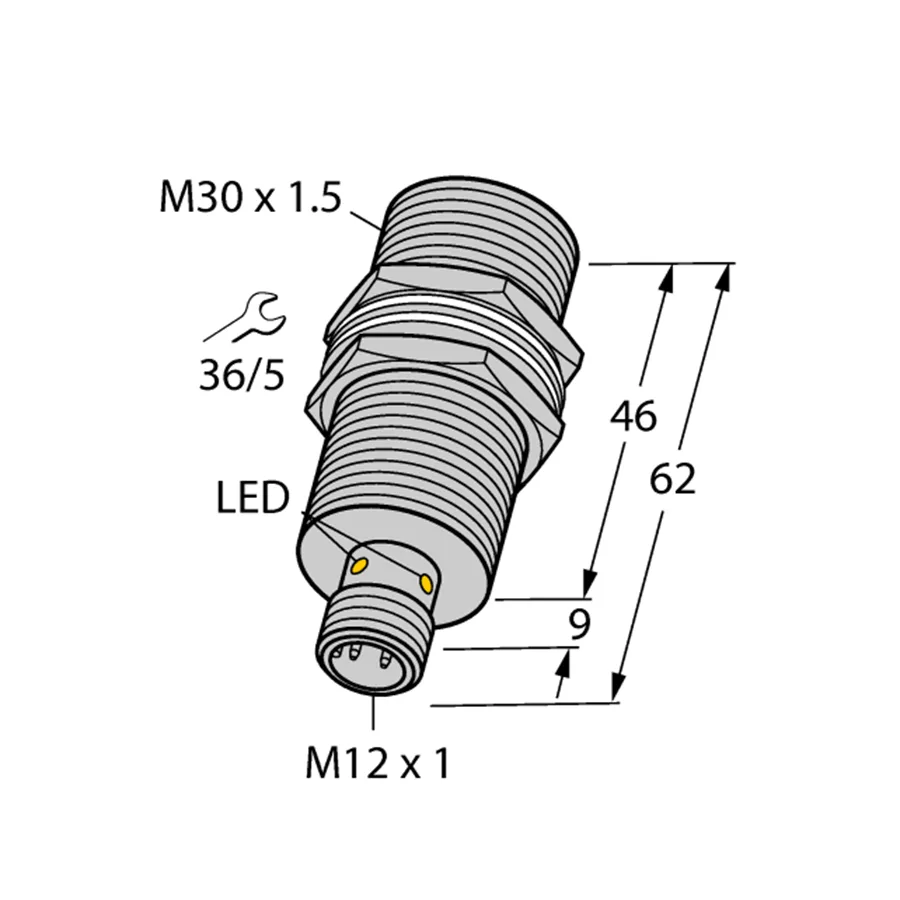 Turck Turck Bi10U-MT30-AP6X-H1141 M30 inductive sensor PNP 10mm IP68 — product photo