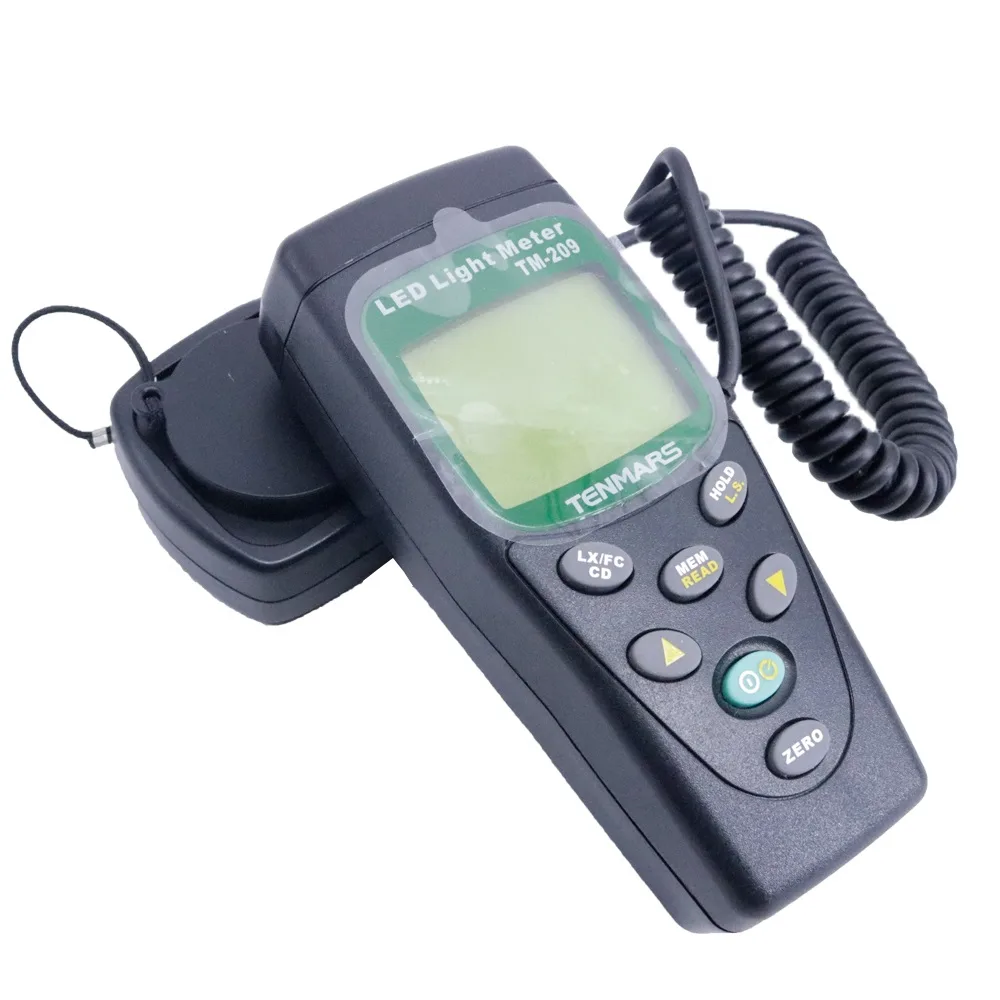 TENMARS ELECTRONICS TENMARS ELECTRONICS TM-209 Digital LED Light Meter 400,000 Lux electrician tool — product photo