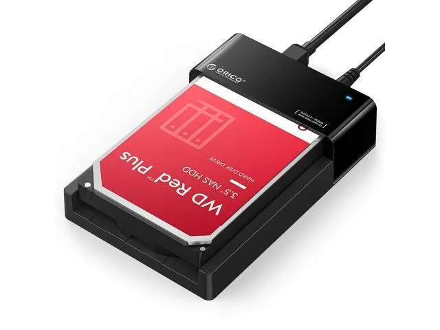 LORDWORLD LORDWORLD USB 3.0 SATA Docking Station 24TB 2.5 3.5in UASP 180° Lay-Flat — product photo
