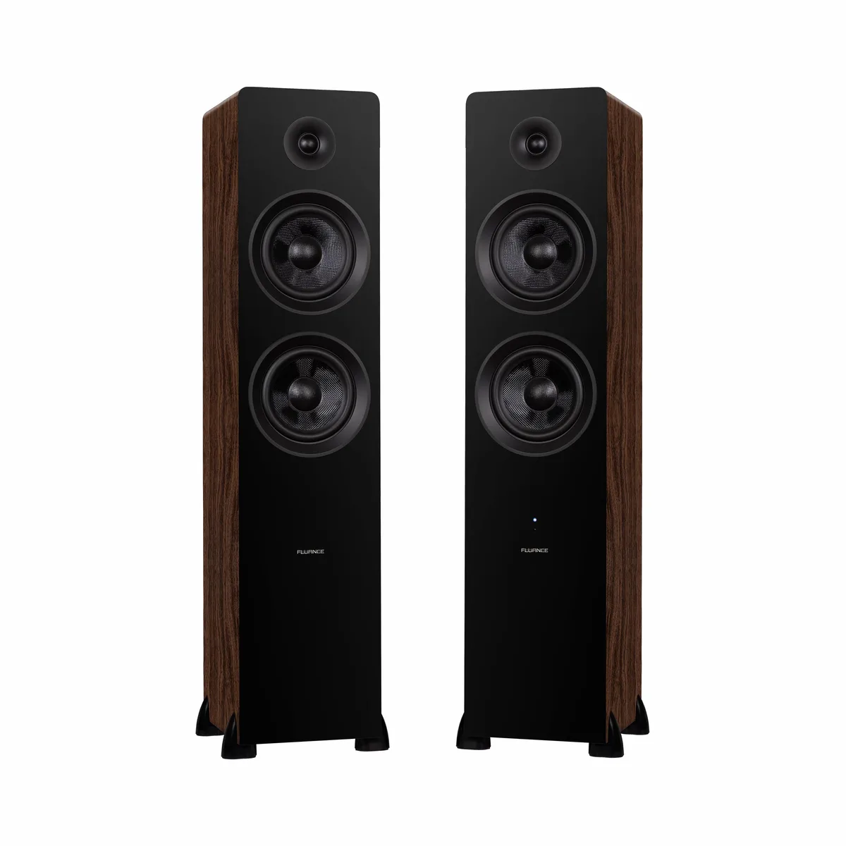 Fluance Fluance Ai81 Elite Powered Floorstanding Speakers 150W 2.0 Bluetooth 5 Natural Walnut — product photo
