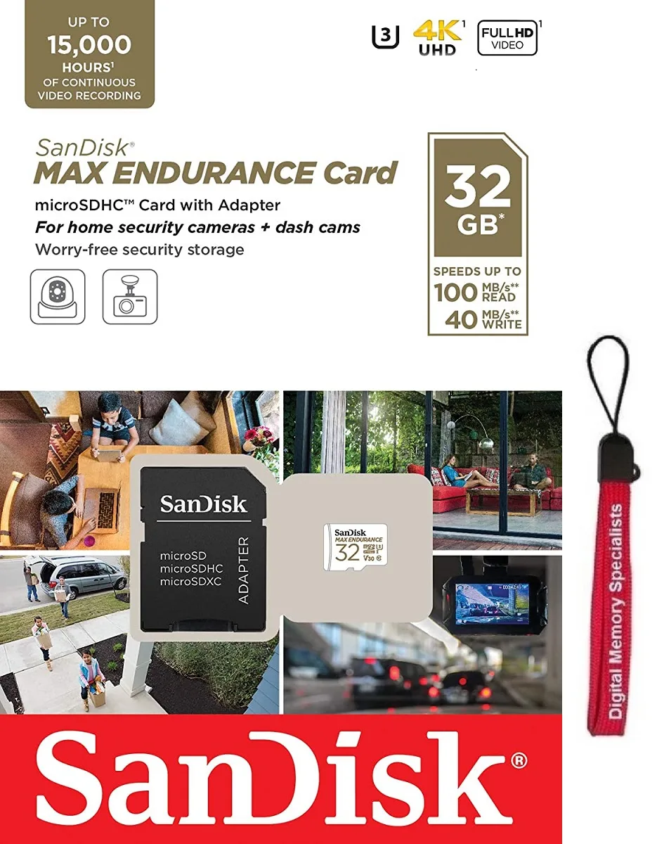 SanDisk SanDisk MAX ENDURANCE SDSQQVR-032G-GN6IA 32GB microSDHC 100MB/s — product photo