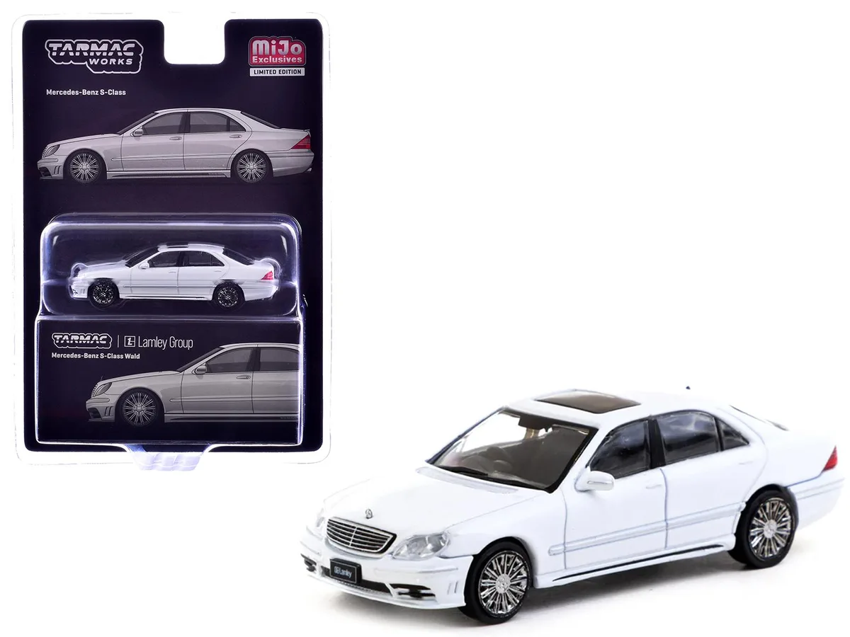 Tarmac Works Tarmac Works Mercedes-Benz S-Class Wald Lamley Special Edition Alabaster White Global64 1/64 hobby collectible — product photo