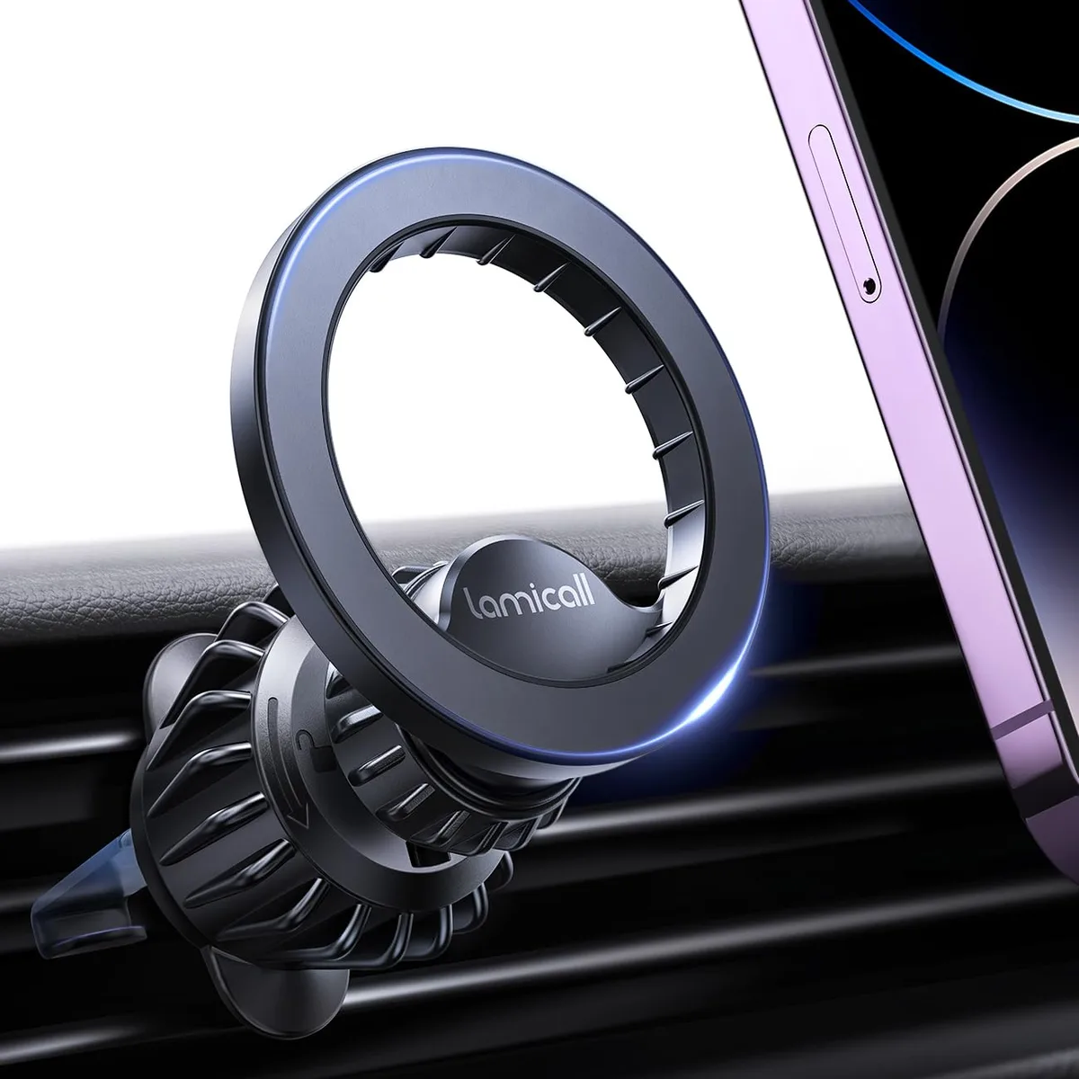  Lamicall STCV03-B phone mount 20 magnets Black — product photo