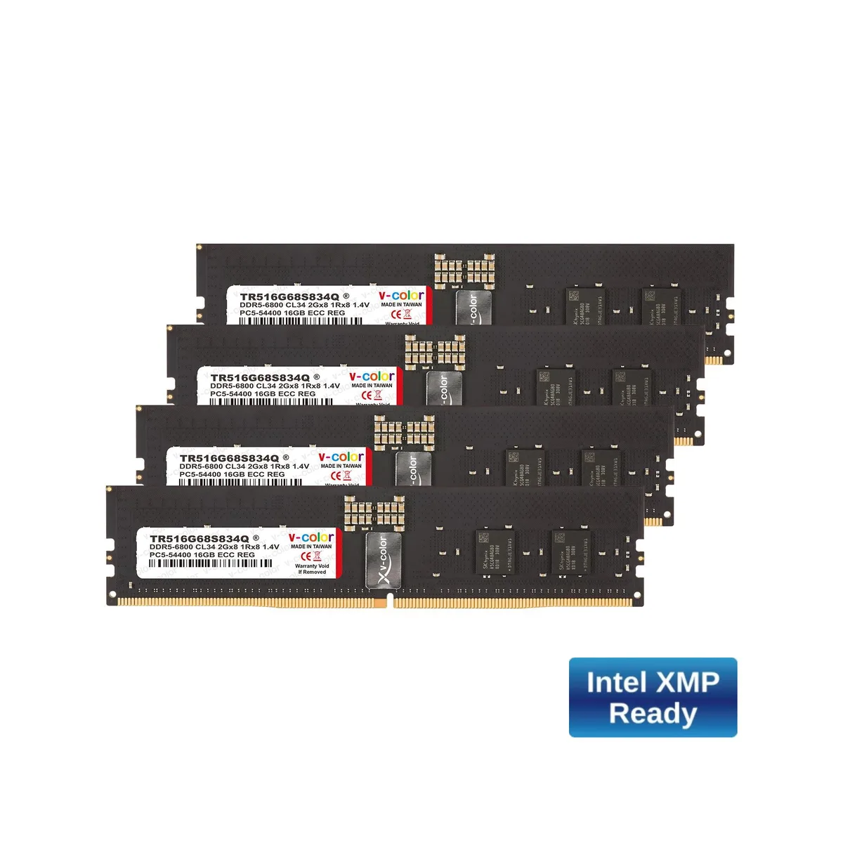 V-color V-color TR516G68S834Q DDR5 64GB 6800MHz CL34 ECC RDIMM memory upgrade — product photo