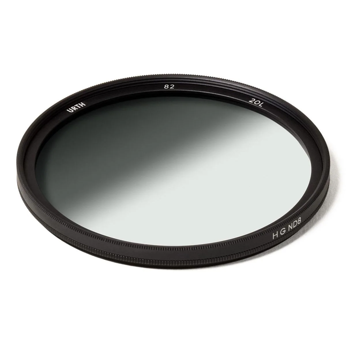 Urth 82mm hard graduated ND8 filter, ultra-slim double-threaded rim, German B270 SCHOTT glass, 20 nano-coating layers