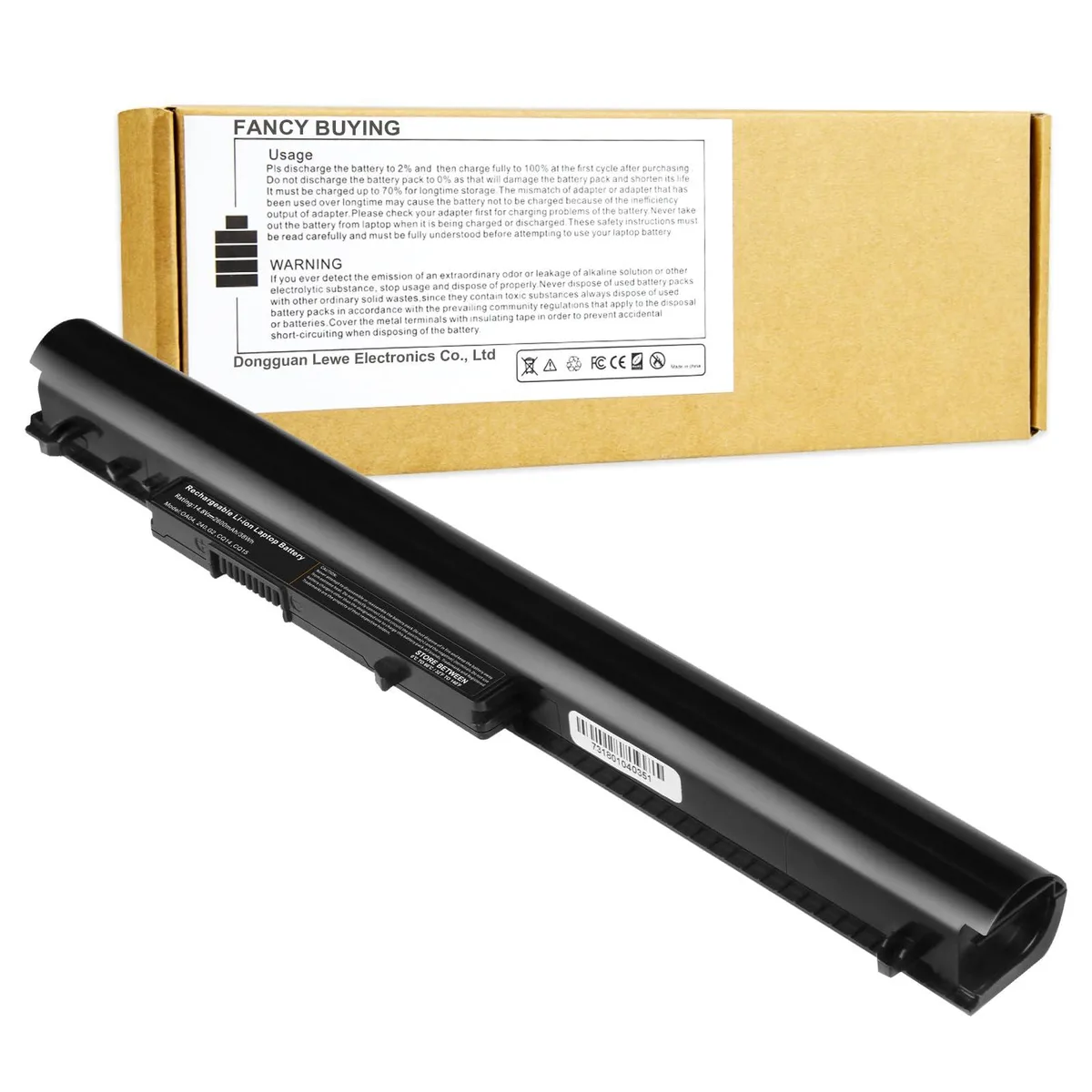  HP OA04 38Wh 14.8V 4-Cell Laptop Battery — product photo