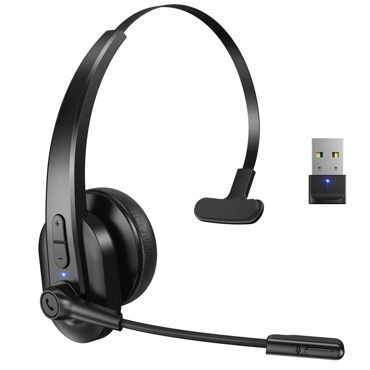  Logitech M99+ Mono Headset Black 50h 270° Mic — product photo