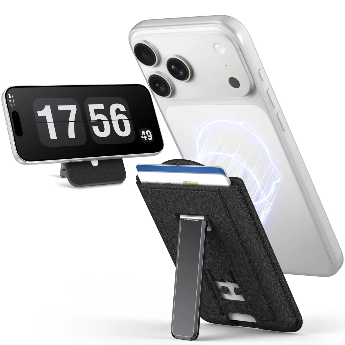  Viator Gear Mag-safe Wallet Stand Adjustable Metal Stand Black — product photo