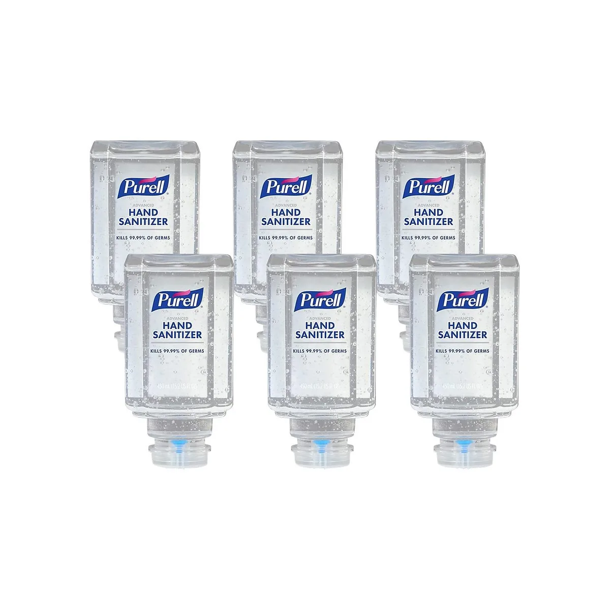 Go-Jo Ind. Go-Jo Ind. 4450-06 Purell Advanced Hand Sanitizer Refill 70% Alcohol 450 mL 6/Carton first aid — product photo