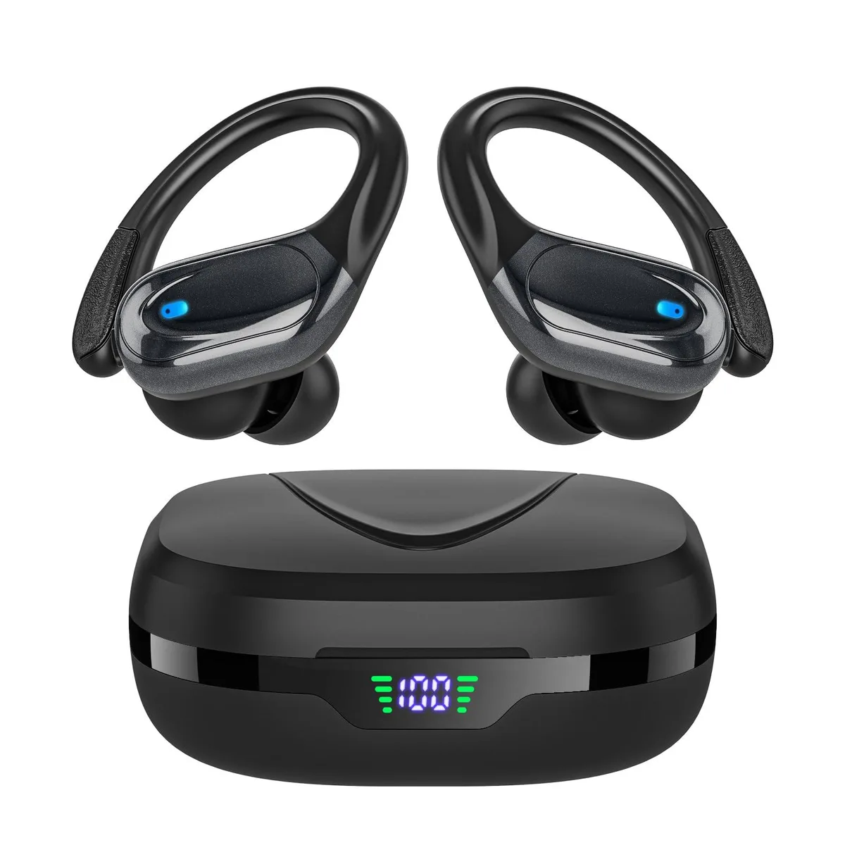  Catitru BX17 Over-Ear Wireless Earbuds 80h Black — product photo