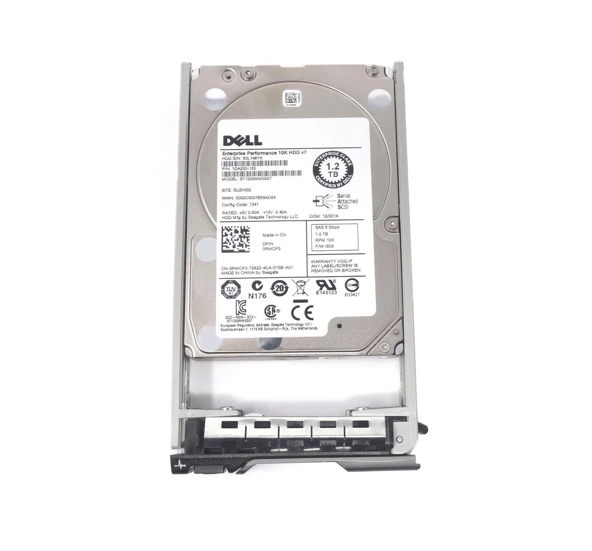 DELL DELL RMCP3 1.2TB 10K SAS 2.5" laptop hard drive — product photo