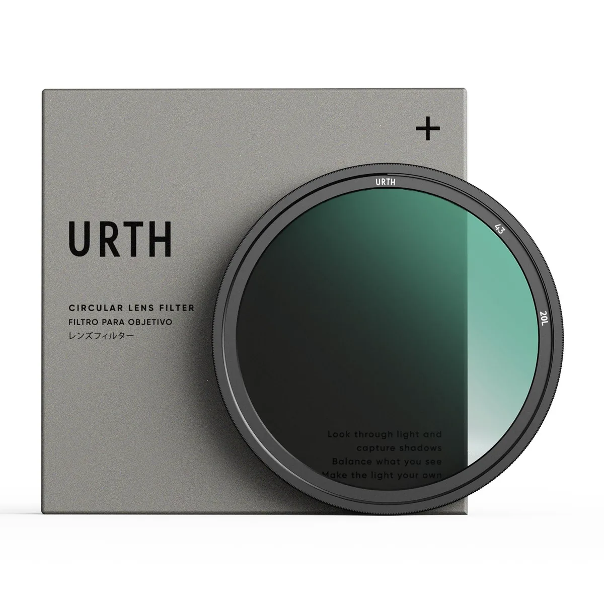 43mm circular polarizing filter, ultra-slim magnalium rim, double-threaded