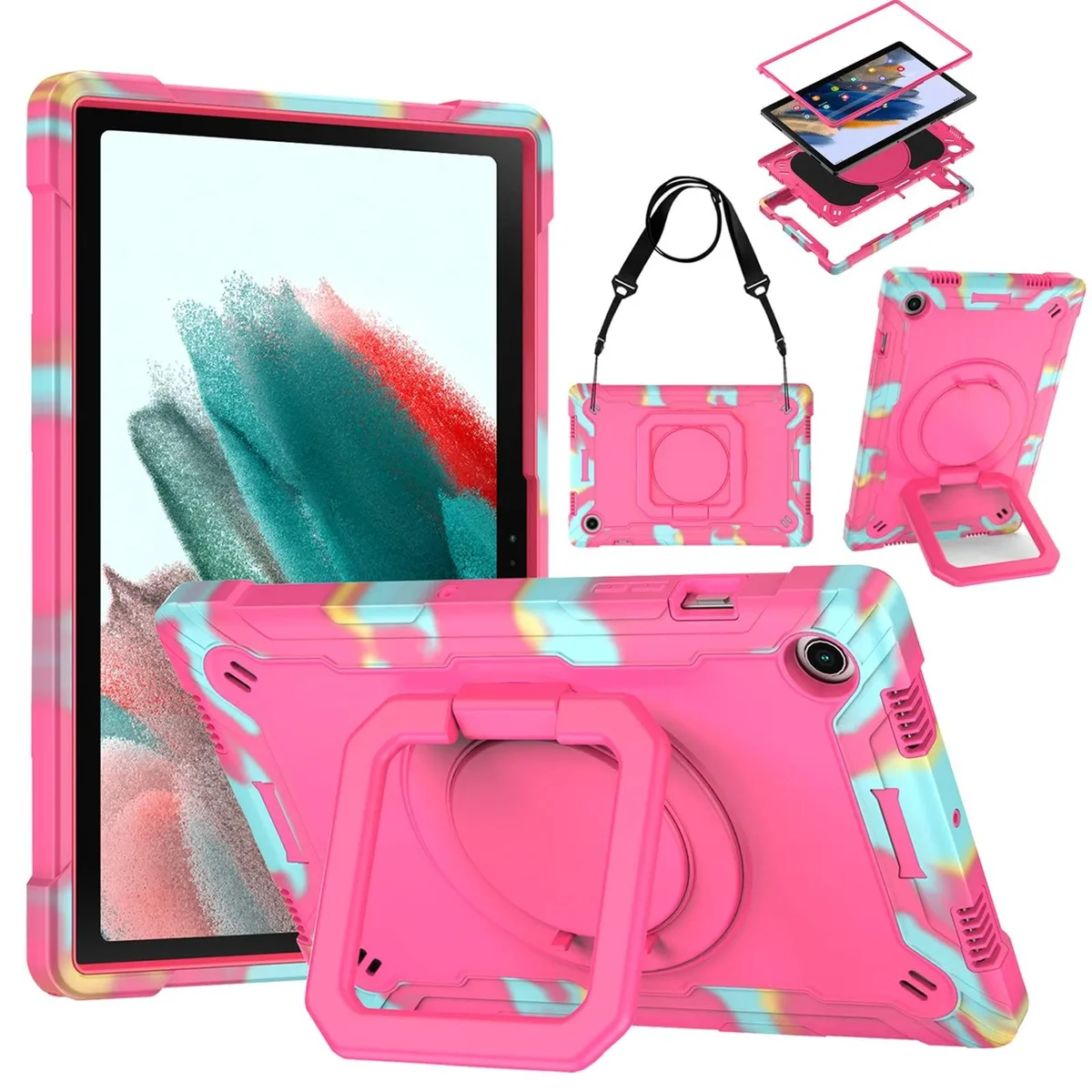 GSM Outdoors GSM Outdoors SM-X200/X205/X207 2 in 1 accessory Camouflage Rose Red — product photo