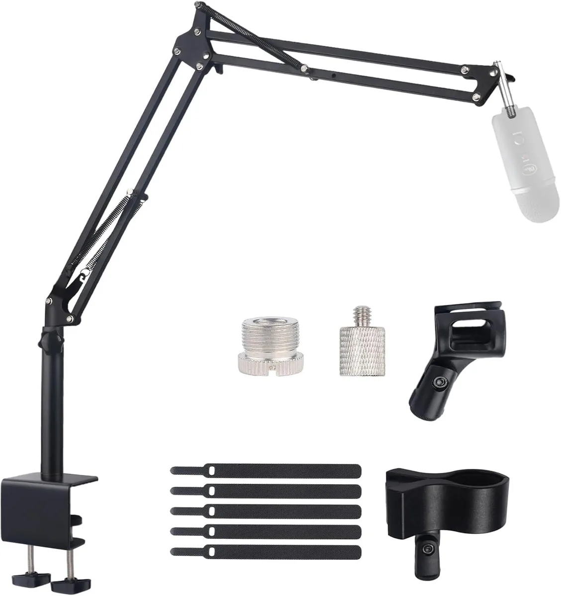 BFKK BFKK Microphone Boom Arm Stand 7.1 in Height 2.2 in Clamp 360° Adjustable — product photo