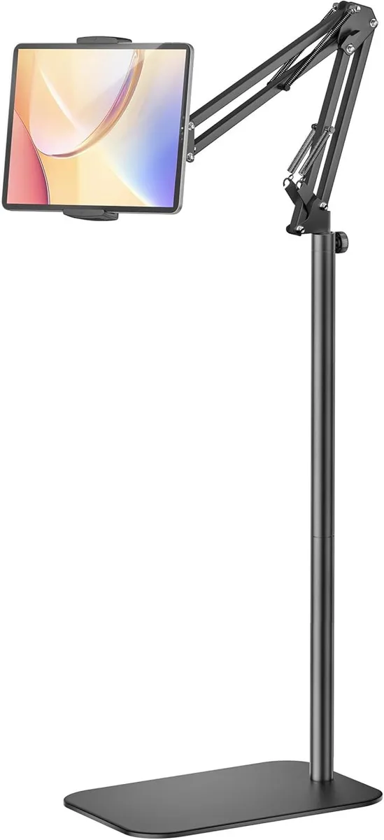 MCHOSE MCHOSE Tablet Floor Stand 360° Rotatable Metal 4.7–12.9″ 3.08LB Base — product photo