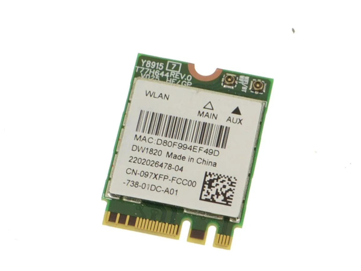 DELL DELL Wireless 1820 DW1820 M.2 Wi-Fi adapter 97XFP — product photo