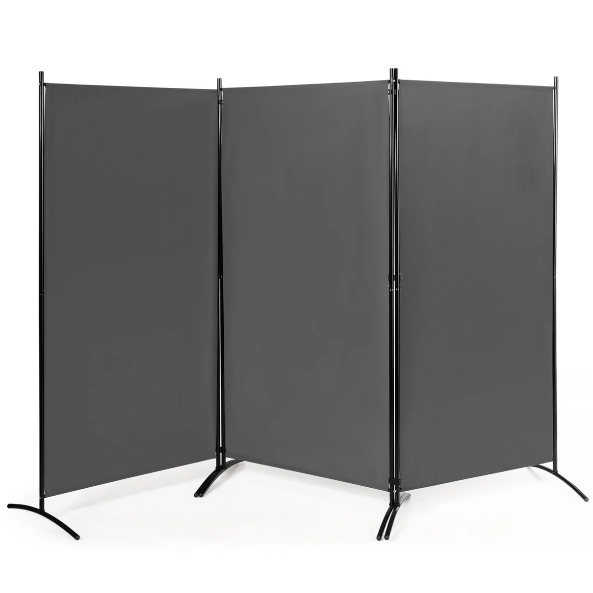 SlickBlue SlickBlue 3-Panel Room Divider Grey 6 ft — product photo