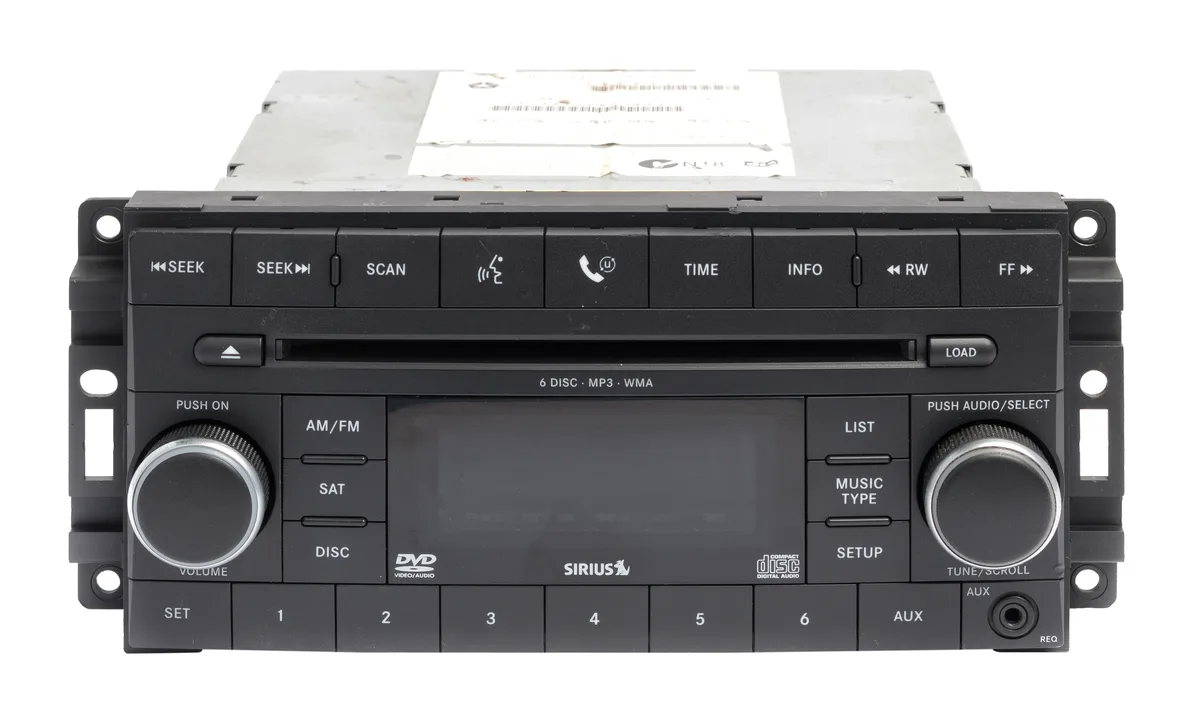1 Factory Radio 1 Factory Radio 05064931AC AM FM Aux 6 Disc CD MP3 Receiver for 2009-2011 Volkswagen Routan — product photo