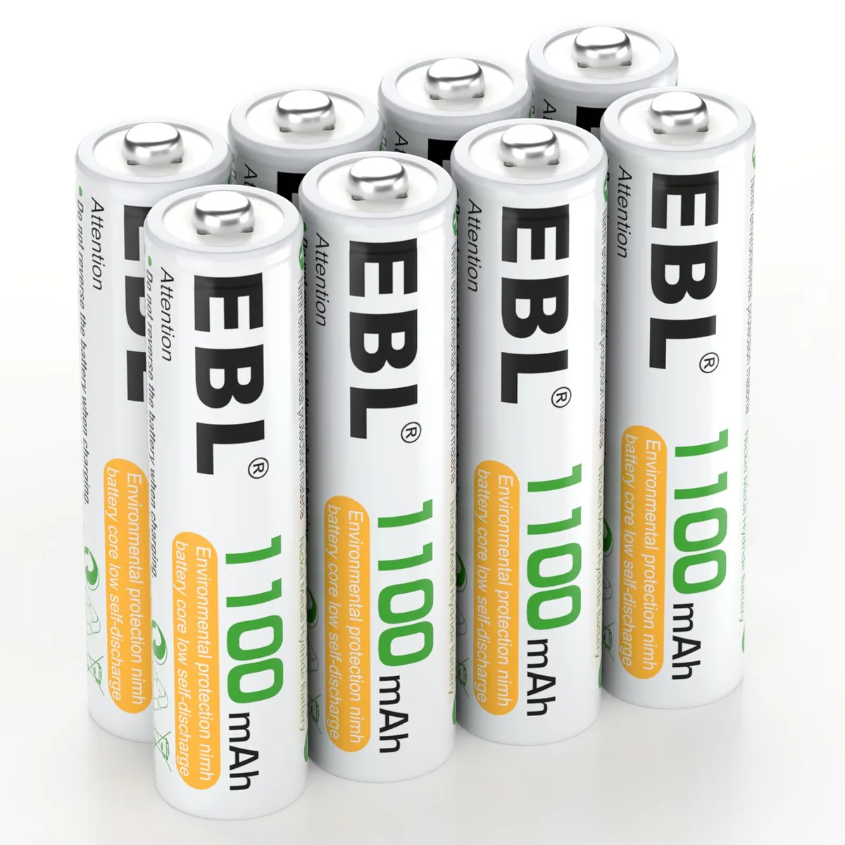 Shenzhen Lepower Electronics Co., Ltd Shenzhen Lepower Electronics Co., Ltd EBL 010801-0202c 8-pack AAA Ni-MH 1100mAh 1.2V — product photo