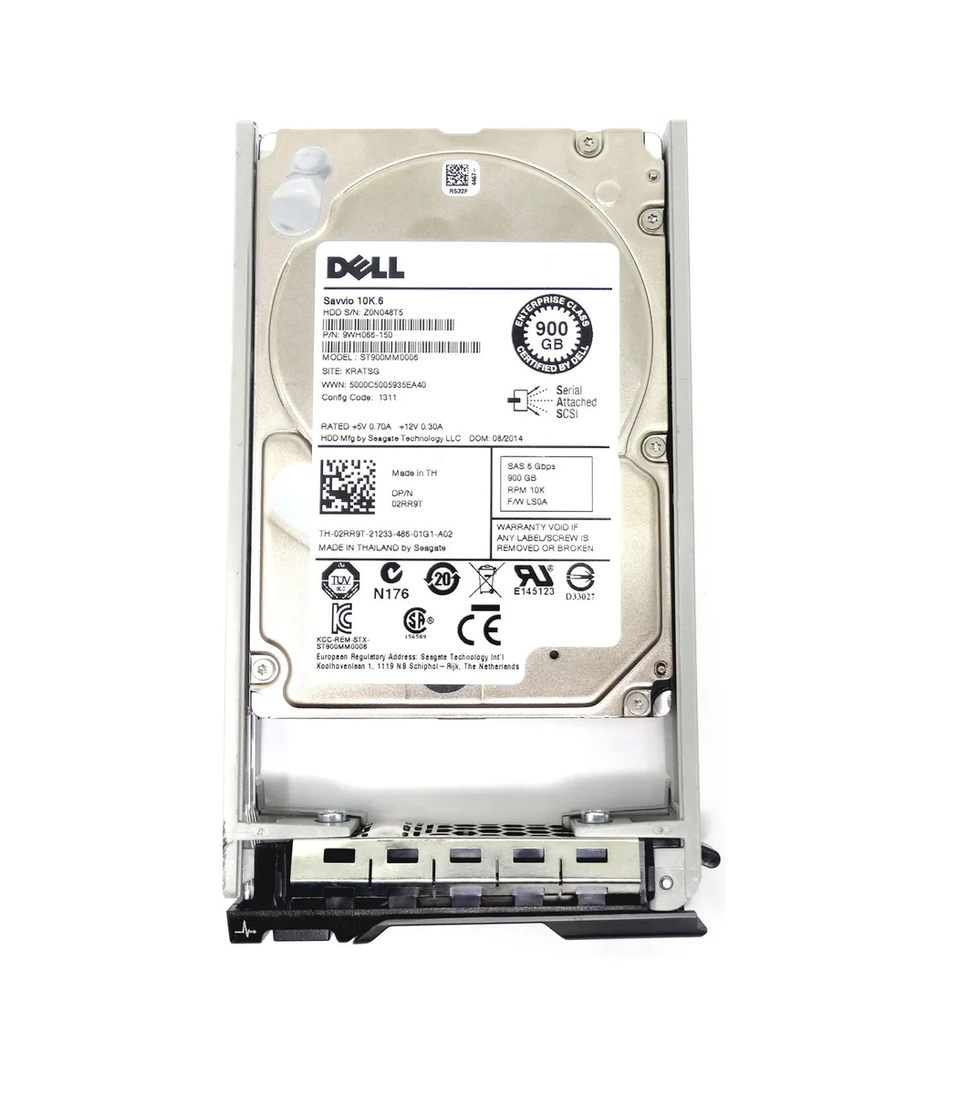 DELL DELL 2RR9T 900GB 10K SAS 6Gbps 2.5" internal hard drive 64MB cache — product photo
