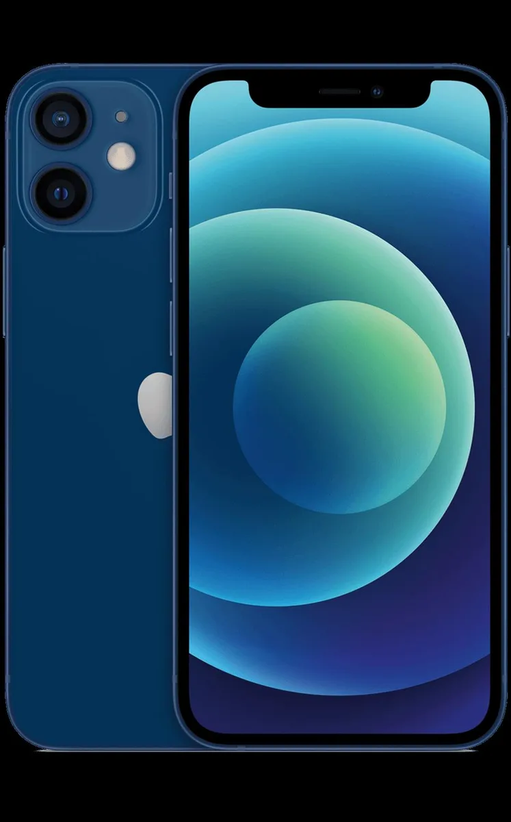 Apple Apple iPhone 12 Mini A2176 256GB Blue cell phones - unlocked — product photo