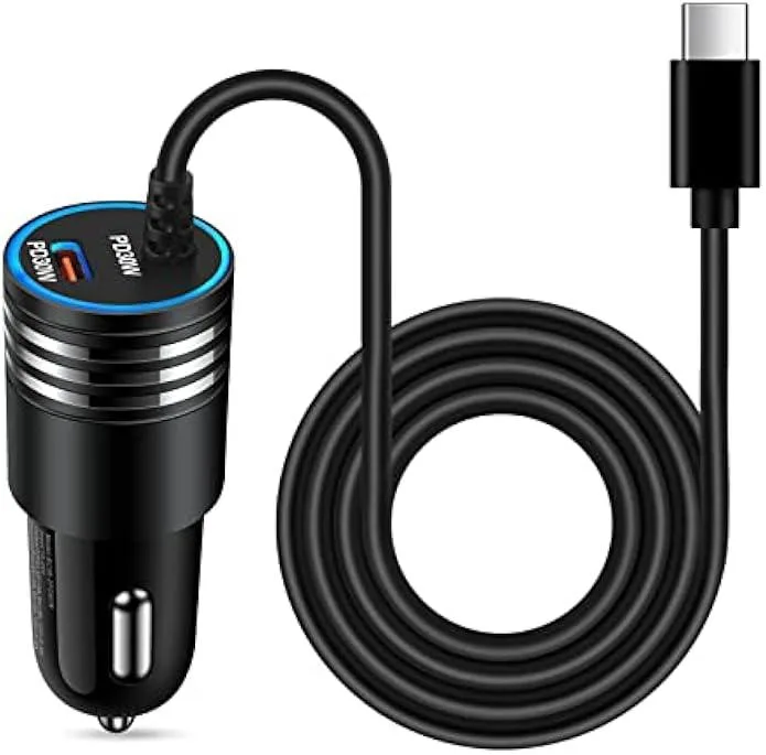 TAURKENAM TAURKENAM 60W Car Charger Kit with 30W Cable — product photo