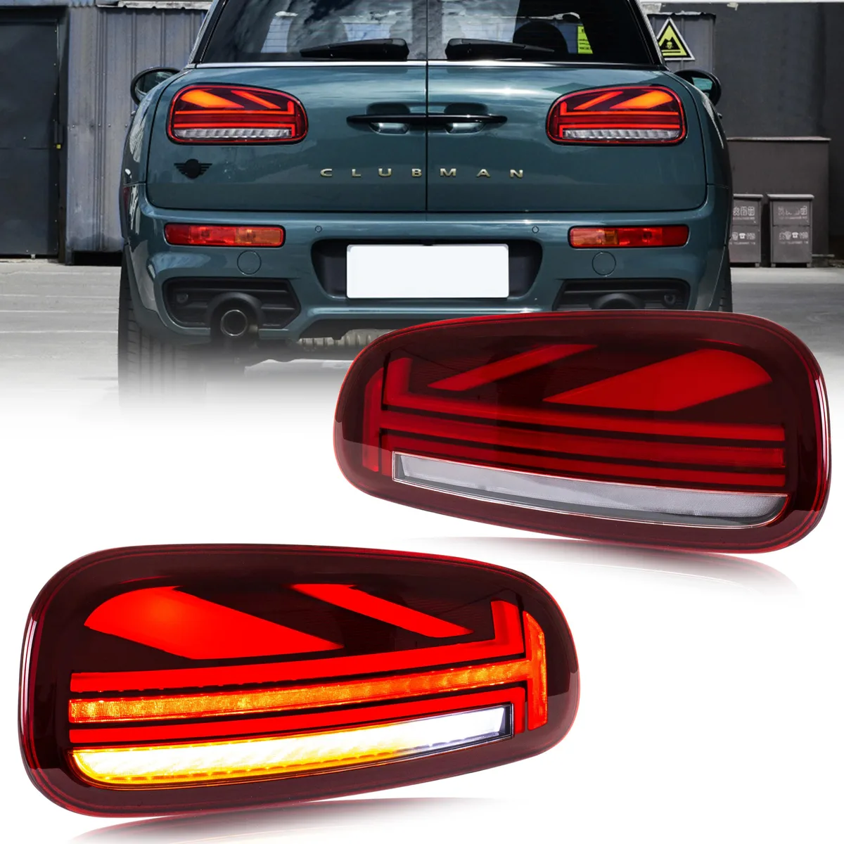 inginuity time inginuity time LED Tail Lights for Mini Clubman F54 2016-2019 Red — product photo