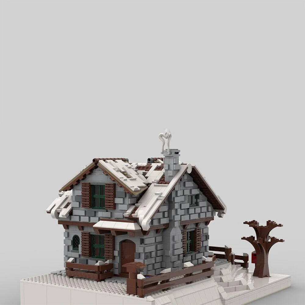 ZITIANYOUBUILD ZITIANYOUBUILD C4211 Winter Chalet House Hut Modular Building 4094 Parts — product photo